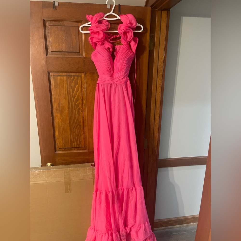 Hot pink Mac Dougal dress worn. Size 4